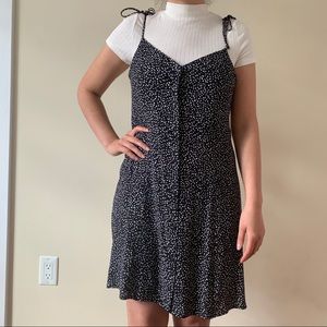 Polka Dot Tie Strap Dress